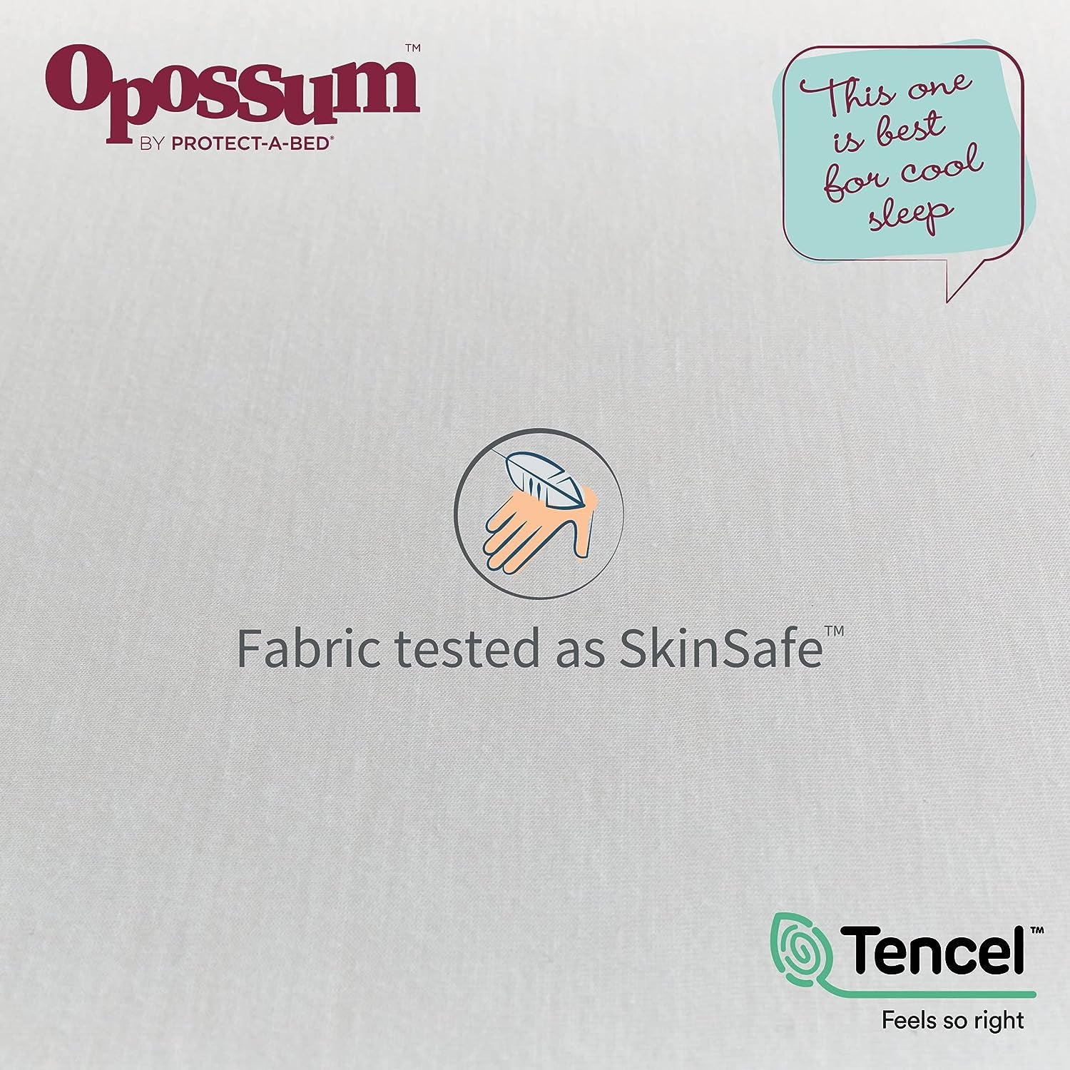 Tencel Jersey Waterproof Fitted Mattress Protector, Single Bed Size