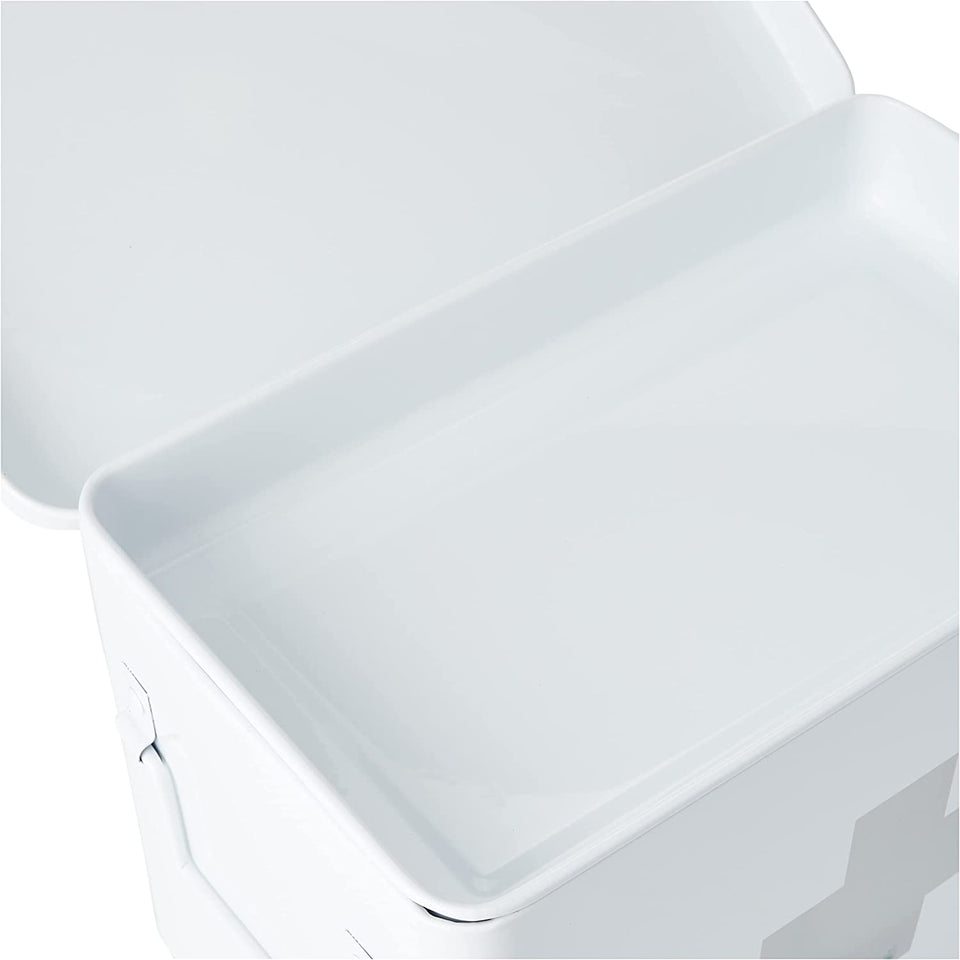 First Aid Box 32X19,5X20Cm in White, Metal, 32 X 19.5 X 20 Cm