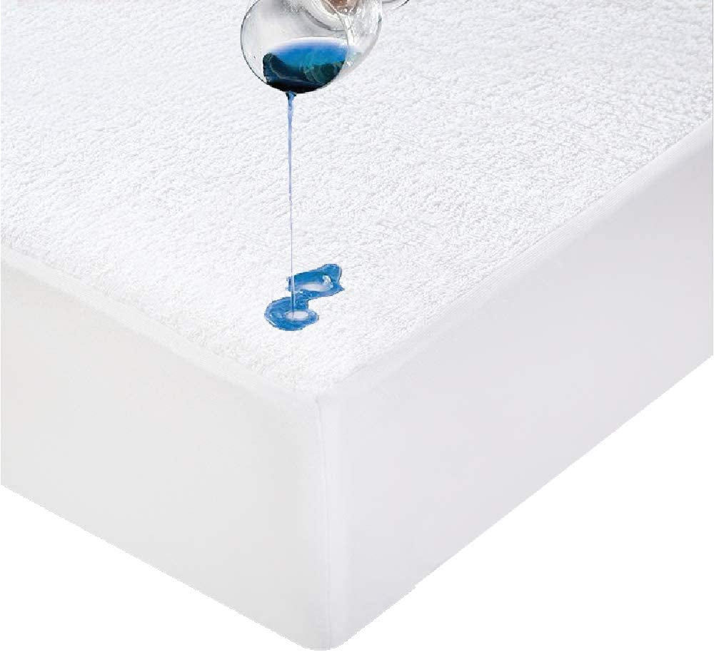 Cotton Terry Fully Fitted Waterproof Mattress Protector - 7 (King Single)