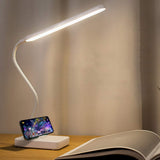 Cordless Desk Table Lamp Reading Light Rechargeable Battery 2200M,Touch 3 LED Modes,Dimmable,Small,Gooseneck, Highest 17.7",Lamp for Kids Bedroom Bedside