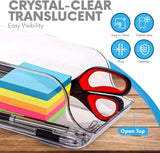 [2 Pack]  Clear Stackable Can Dispenser for Refrigerator - Soda Beverage Can Organiser Fridge/Pantry Storage Organiser for Cabinets, Countertops, Kitchen Storage & Organisation
