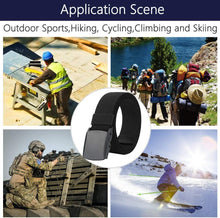 Load image into Gallery viewer, Belts for Men,Elastic Stretch Belt with YKK Plastic Buckle, Breathable Canvas Waist Belt for Work Outdoor Cycling Hiking, Adjustable for Pants Size below 46Inches[53&quot;Long1.5&quot;Wide]
