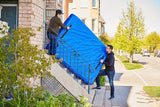 Mattress Bag with Handles for Moving and Storage - Queen Size - Extra Thick, Reusable, Waterproof Material - Strong Zipper (Blue, Queen)