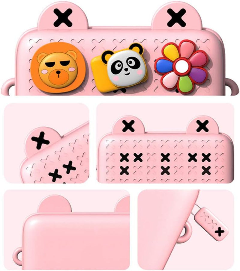 Kids Crossbody Toddler Purse Cute Shoulder Messenger Bags Children Handbag for Boys Girls Removable DIY Cartoon Deco