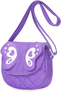 Little Girls Purses for Kids - Toddler Mini Cute Princess Handbags Shoulder Messenger Bag Toys Gifts Crossbody Purse (Butterfly Purple), Butterfly Purple, Fashion