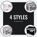 Medicine Lock Box W/Combination Lock - 5 X 7 X 5" Cabinet Safe, Black
