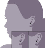 3 Pairs Stud Earrings Set for Women Girls Cubic Zirconia Rhinestones Faux Pearl, Birthstone, Hypoallergenic, Stainless Steel Earrings Pin