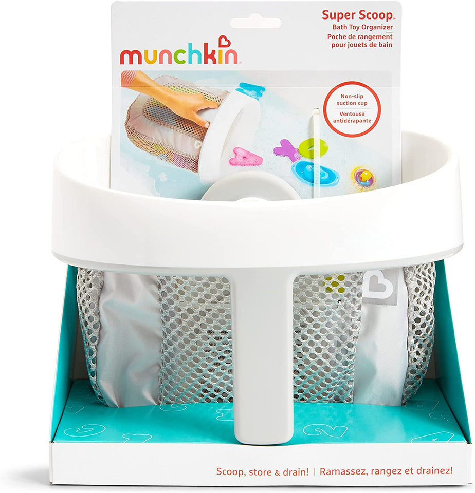 Super Scoop Bath Toy Organiser, Grey1 Count