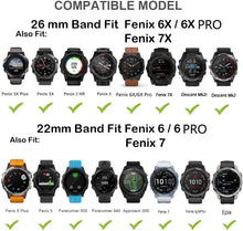 Load image into Gallery viewer, for Garmin Strap 22Mm 26Mm Quickfit Watchbands (Color : White, Size : 22MM)
