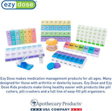 Vitamin Organizer │ Vitamin and Supplement Storage │6 Compartments, Assorted Colors