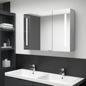 LED Bathroom Mirror Cabinet Decorative Home Indoor Interior Washroom Vanity Toilet Wall Wall-Mounted Mirror Furniture 50X13X70 Cm