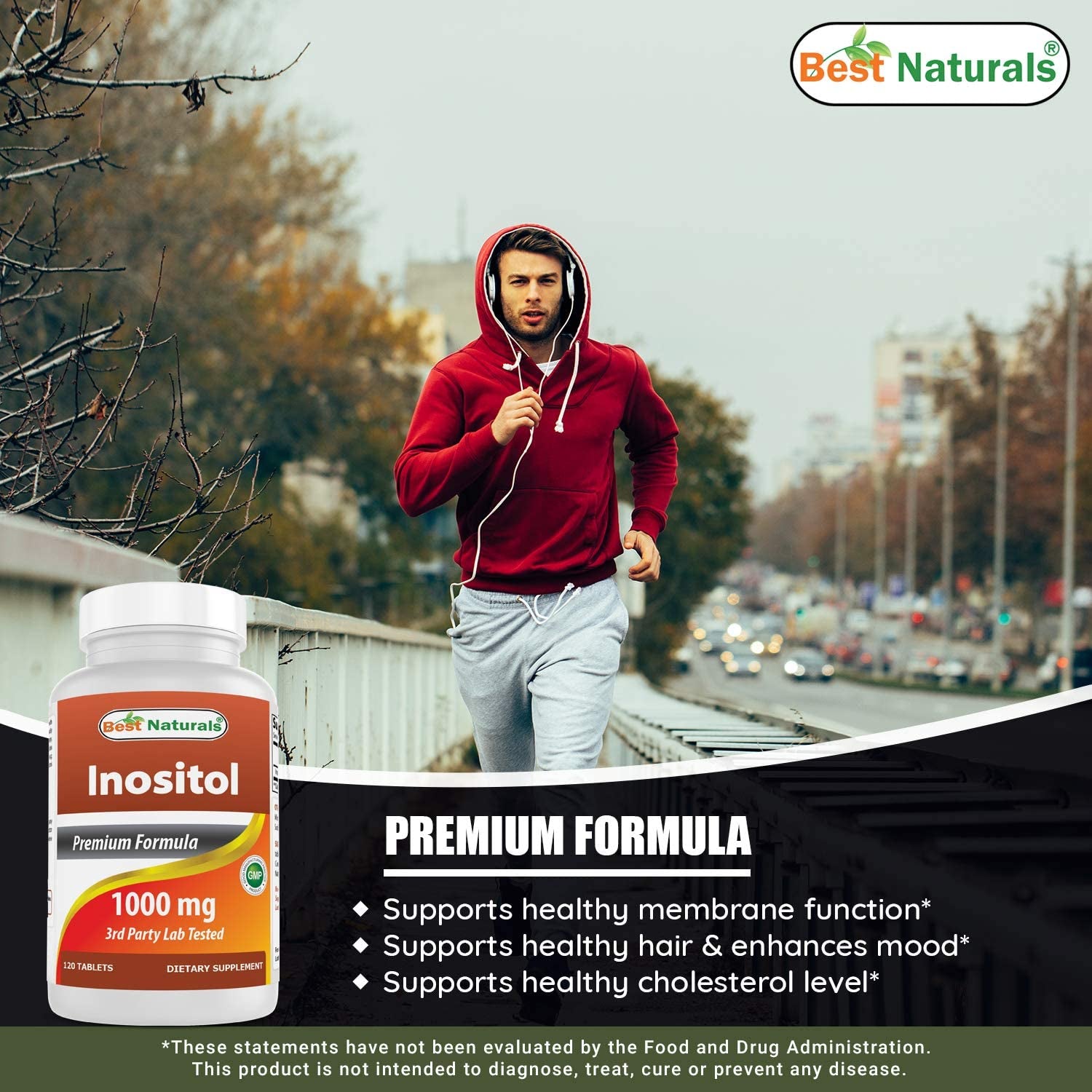 Inositol 1000Mg 120 Tablets - Also Called Vitamin B8