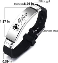 Load image into Gallery viewer, HAUTZADO Antaquyan 2 Pack Kpop Stray Kids Merch Bracelets, Stray Kids Charm Silicone Bracelets Jewelry for Gifts White
