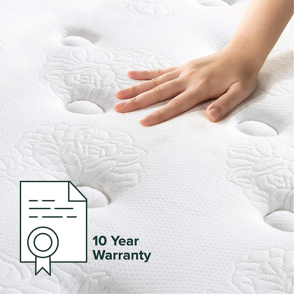 Support plus Queen Mattress | Icoil Pocket Springs Eurotop/Firm Plush Foam | 10Yrs Warranty | Medium Feel Bed