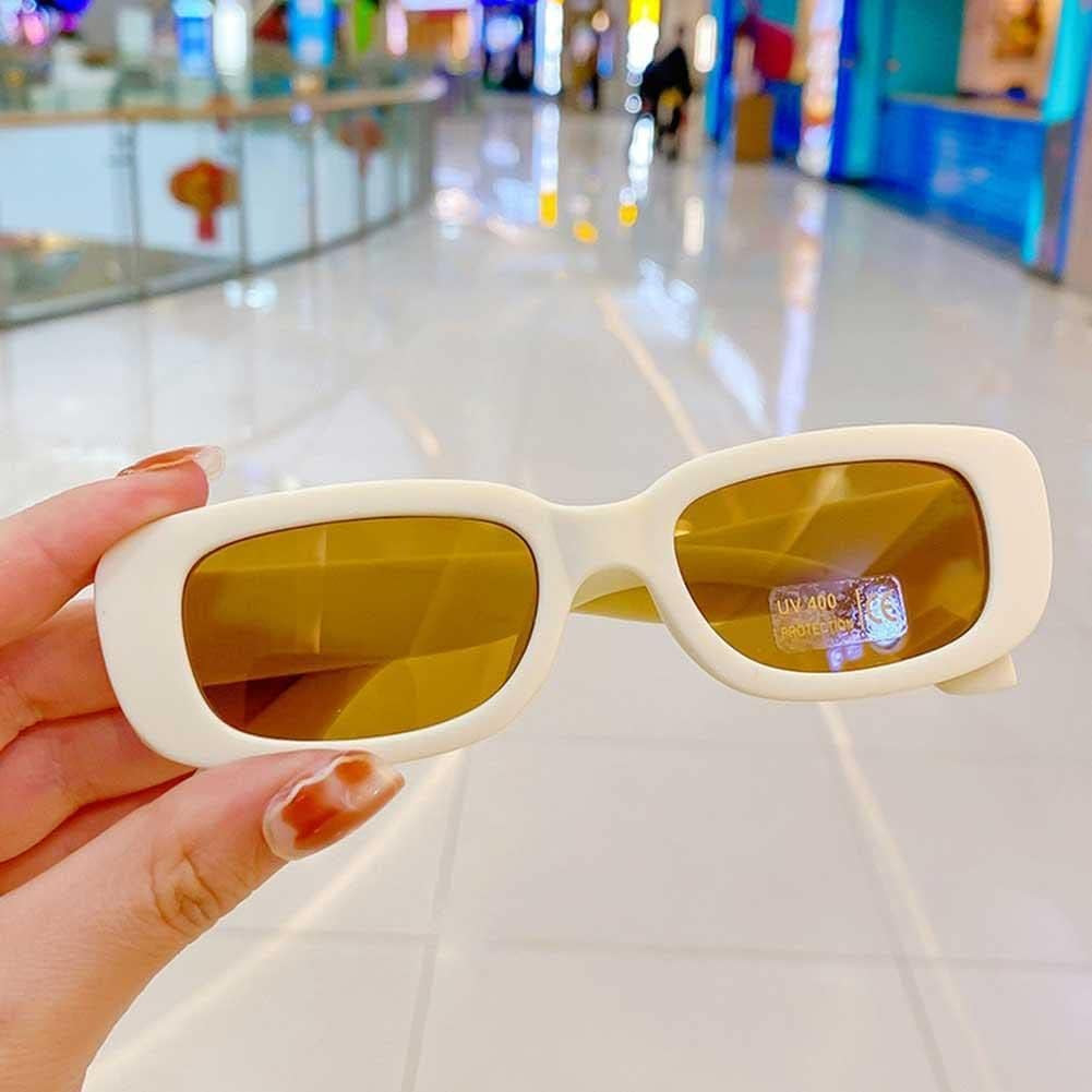 Kids Sunglasses Fashion Small Rectangle Vintage Sun Glasses UV 400 Protection Square Frame Eyewear for Children Boys and Girls Party Favors