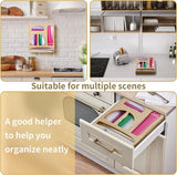 Ziplock Bag Storage Organizer, Foil and Plastic Wrap Dispenser with Cutter, Plastic Bag Organizer, Ziplock Bag Organizer for Gallon, Quart, Sandwich & Snack Etc.