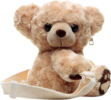Load image into Gallery viewer, 3D Cute Plush Animal Shoulder Bag Women Girls Teddy Bear Cross Body Bag
