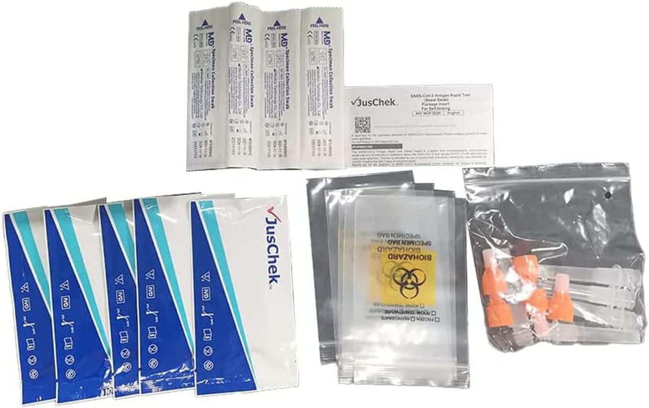 Sars-Cov-2 Rapid Antigen Test Kits - 5 Pack Nasal Swab