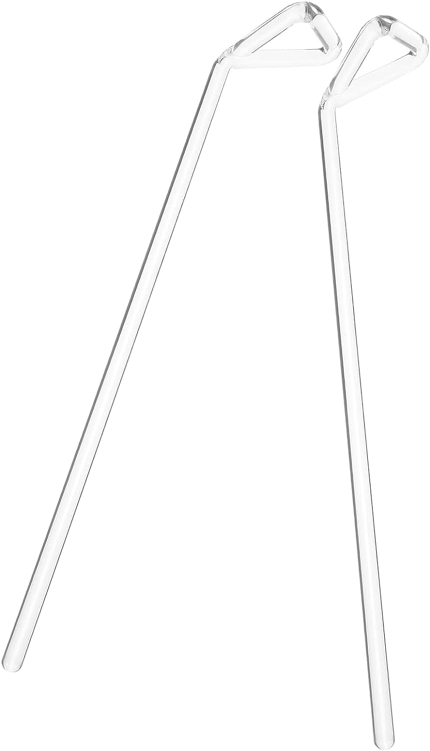 2Pcs Diffuser Cell Spreader Bars Cell Spreading Bar Science Experiment Kit Chemistry Glass Stick Cell Spreaders Glass Boom Transparent Triangle Cell Spreader