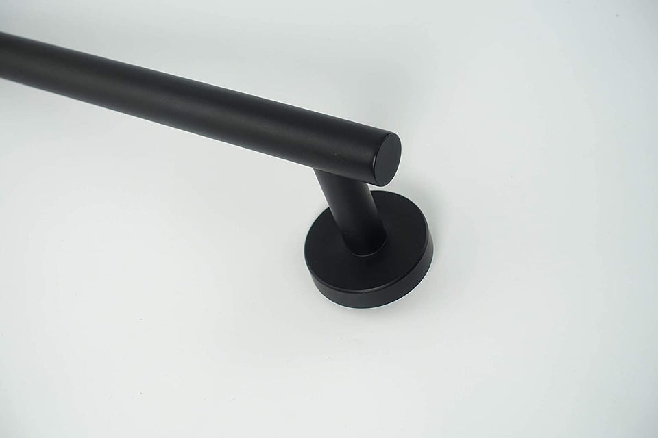 Hand Towel Holder/Towel Ring - Thicken SUS304 Stainless Steel Bathroom Hand Towel Bar, 9Inch Heavy Duty Wall Mounted Towel Rack Hanger (Matte Black)