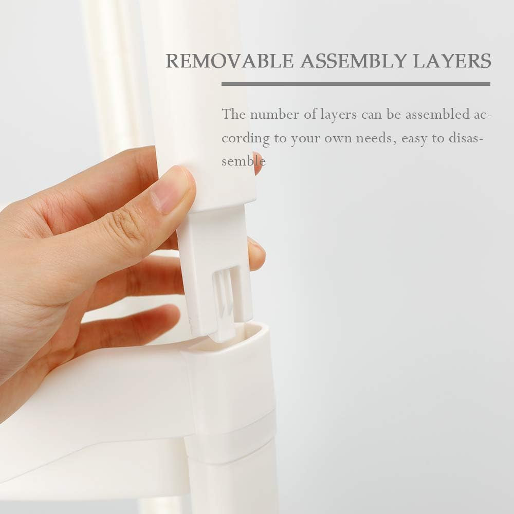 4 Tier Shower Rack Telescopic Bathroom Adjustable Corner Caddy Shelf Storage