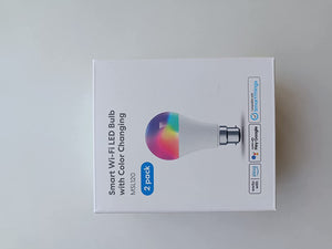 Light Bulbs Wifi Smart Bulbs B22 Bayonet [2 Pack] Compatible with Echo Alexa Google Home Dimmable Warm Light and Multicolor by  810Lumens 60W Equivalent 2700K-6500K RGBCW