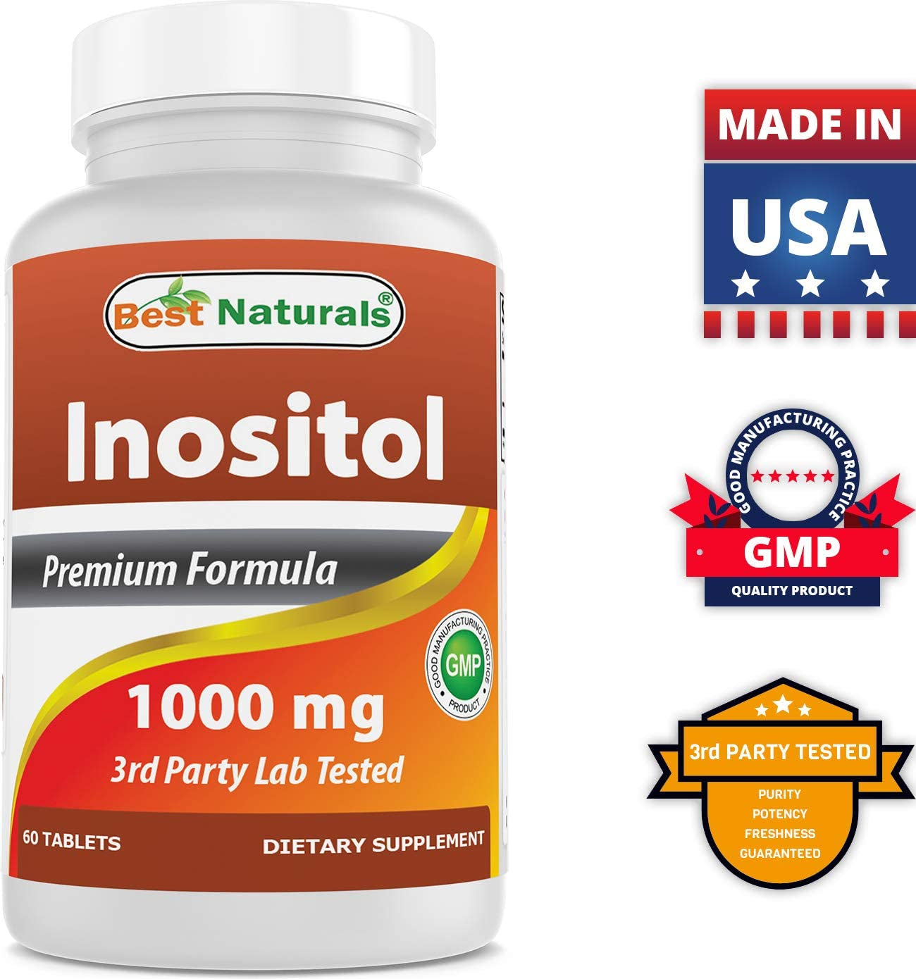 Inositol 1000 Mg 60 Tablets