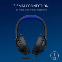 Load image into Gallery viewer, Kraken X Ultralight Gaming Headset: 7.1 Surround Sound - Lightweight Aluminum Frame - Bendable Cardioid Microphone - for PC, PS4, PS5, Switch, Xbox One, Xbox Series X|S, Mobile - Black/Blue
