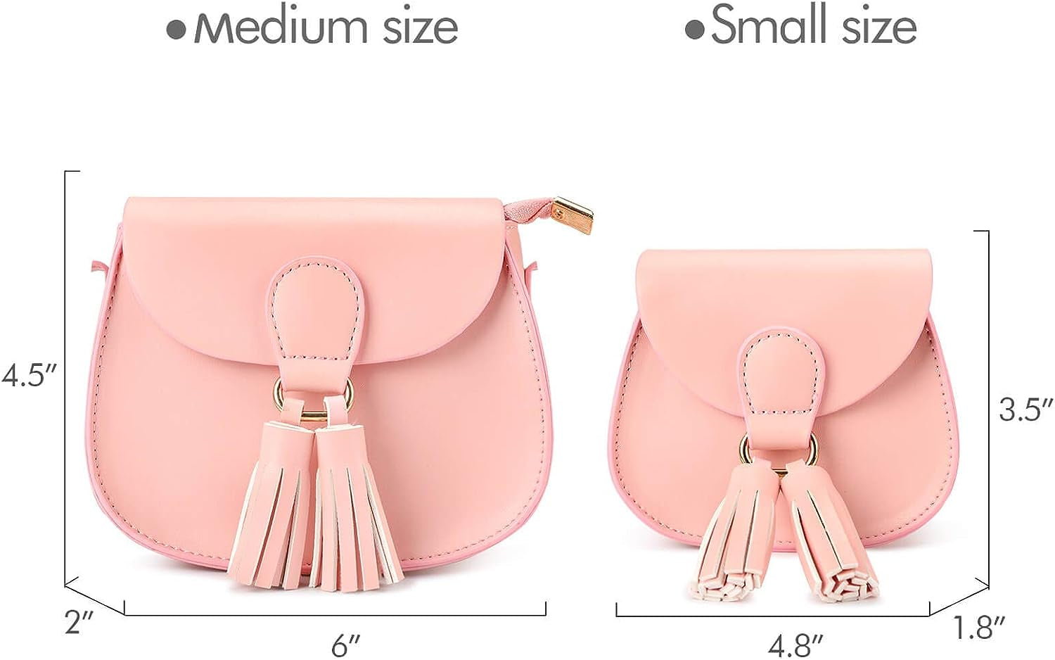 Kids Purse for Little Girls Toddler Crossbody Bag with Tassel