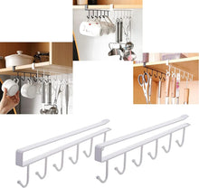 Load image into Gallery viewer, Aeixlum-2Pcs Mug Holder,Coffee Cup Holder for Kitchen,Kitchen Utensil Storage Hook,Fit for 1 Inch Thickness Shelf or Less. (White)

