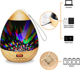 Star Projector Night Light, Wood Grain LED Bedroom Light Projector with 5-995 Minutes Timer Auto-Shut Off, Colorful Star Rotating Lamp for Baby Kids by  (Wood Grain)