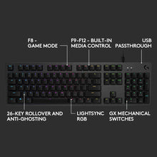Load image into Gallery viewer, G512 CARBON LIGHTSYNC RGB Mechanical Gaming Keyboard with GX Brown Switches
