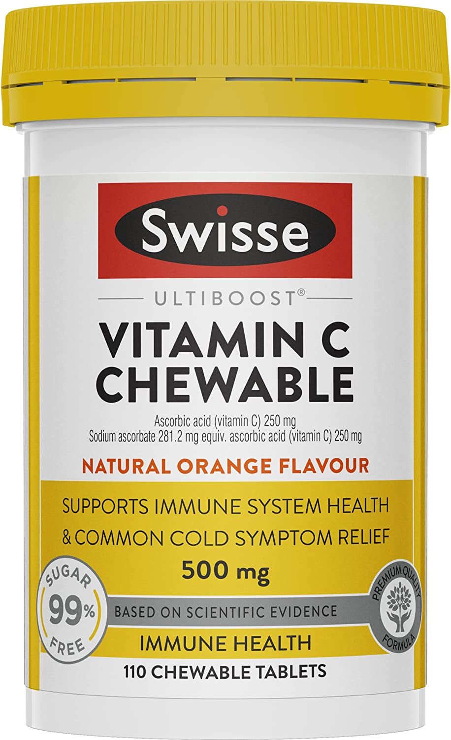 Ultiboost Vitamin C Chewable | Suppots Immune System Health | 110 Tablets