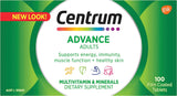 Advance, Multivitamin with Vitamins & Minerals to Support Energy, Immunity, Muscle Function & Healthy Skin, 100 Tablets