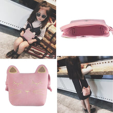 Load image into Gallery viewer, Little Girls&#39; Shoulder Bag Handbag, Cute Cat Ear Crossbody Purse Body Bag for Kids Girls Toddlers (Pink)
