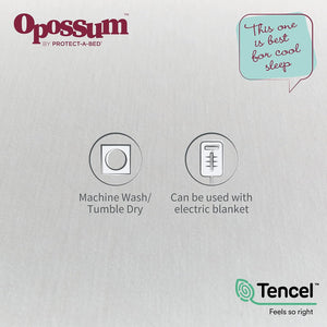 Tencel Jersey Waterproof Fitted Mattress Protector, Single Bed Size