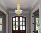 Crystal Chandeliers Chandeliers for Dining Room （15.7Inx21In） Gold Chandelier Can Be Used in Dining Room, Living Room, Bedroom, Entrance, Staircase, Kitchen Island