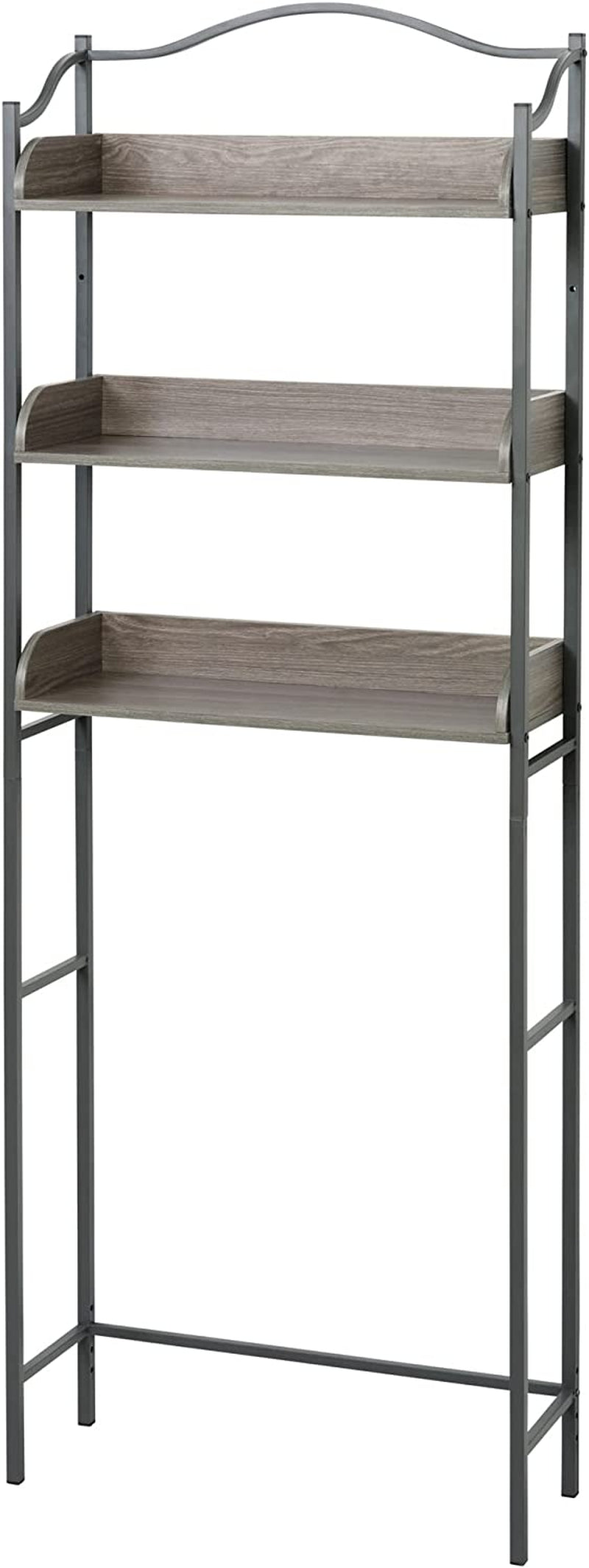 3-Tier Over-The-Toilet Bathroom, Driftwood Gray/Pewter Spacesavers
