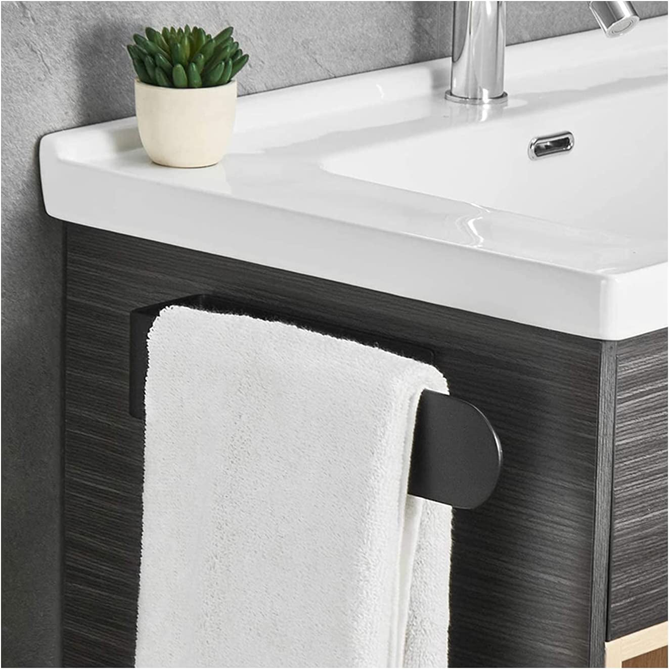 Towel Holder Bathroom Hand Towel Bar, Towel Ring Strong Hold Thicken Stainless Steel Towel Rack- Sticky Towel Hanger, Contemporary Style Self Adhesive