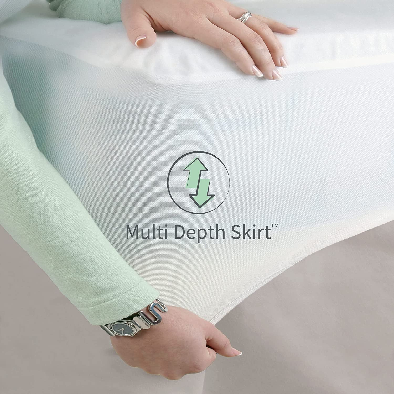 Tencel Jersey Waterproof Fitted Mattress Protector, Single Bed Size