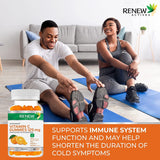 Vitamin C Gummies, (60 Count) 125MG, like Eating Fresh Oranges - Delicious Citrus Flavor, Immune Support Gummies Vitamins for Adults and Kids, Vitamin C Chewable, Vegan, Made in Canada
