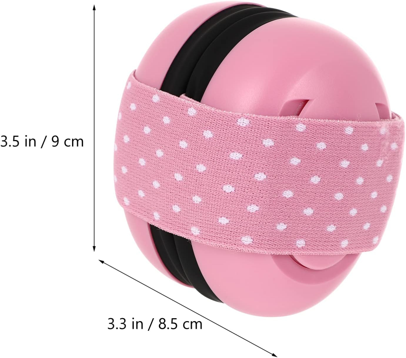 Baby Ear Muffs Noise Blocking Headphones Infant Noise Reduction Earmuffs with Elastic Headband Ear Protection for Newborn Toddler Boys Girls Pink