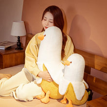 Load image into Gallery viewer, PEACHCAT Banana Duck Plush Toy Cute Plushie Hugging Plush Pillow Duck Stuffed Animal for Girls and Boys White 19.7&quot;
