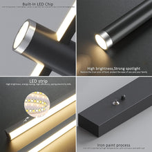 Load image into Gallery viewer, Modern Dimmable LED Pendant Lighting for Kitchen Island - Linear LED Chandelier with Spotlights, Adjustable Hanging Light for Dining Table, Black 120Cm/47Inch, Energy Class A, Iok34-003
