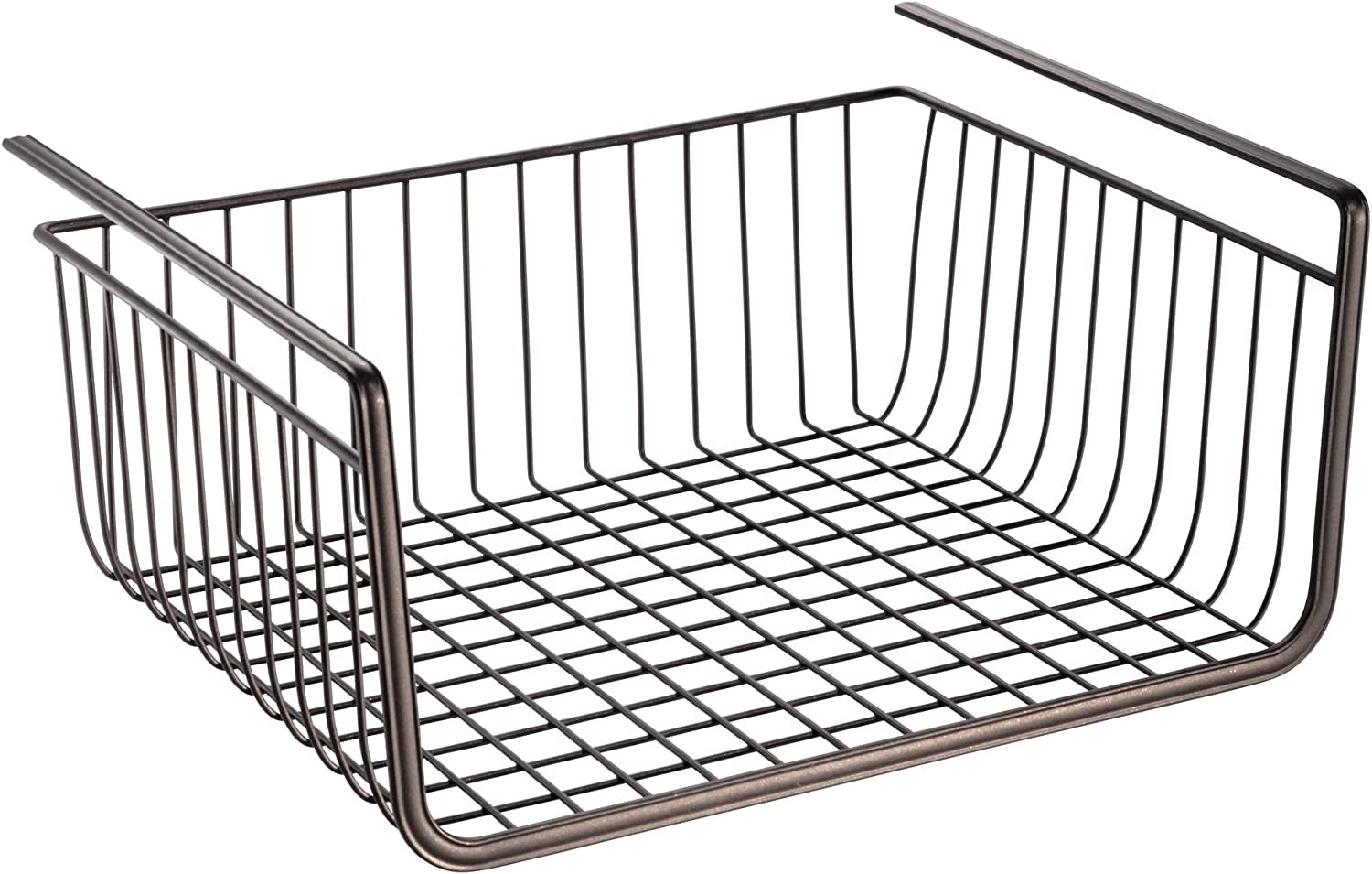 York Lyra Metal under Shelf Basket, Bronze