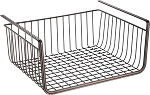 York Lyra Metal under Shelf Basket, Bronze