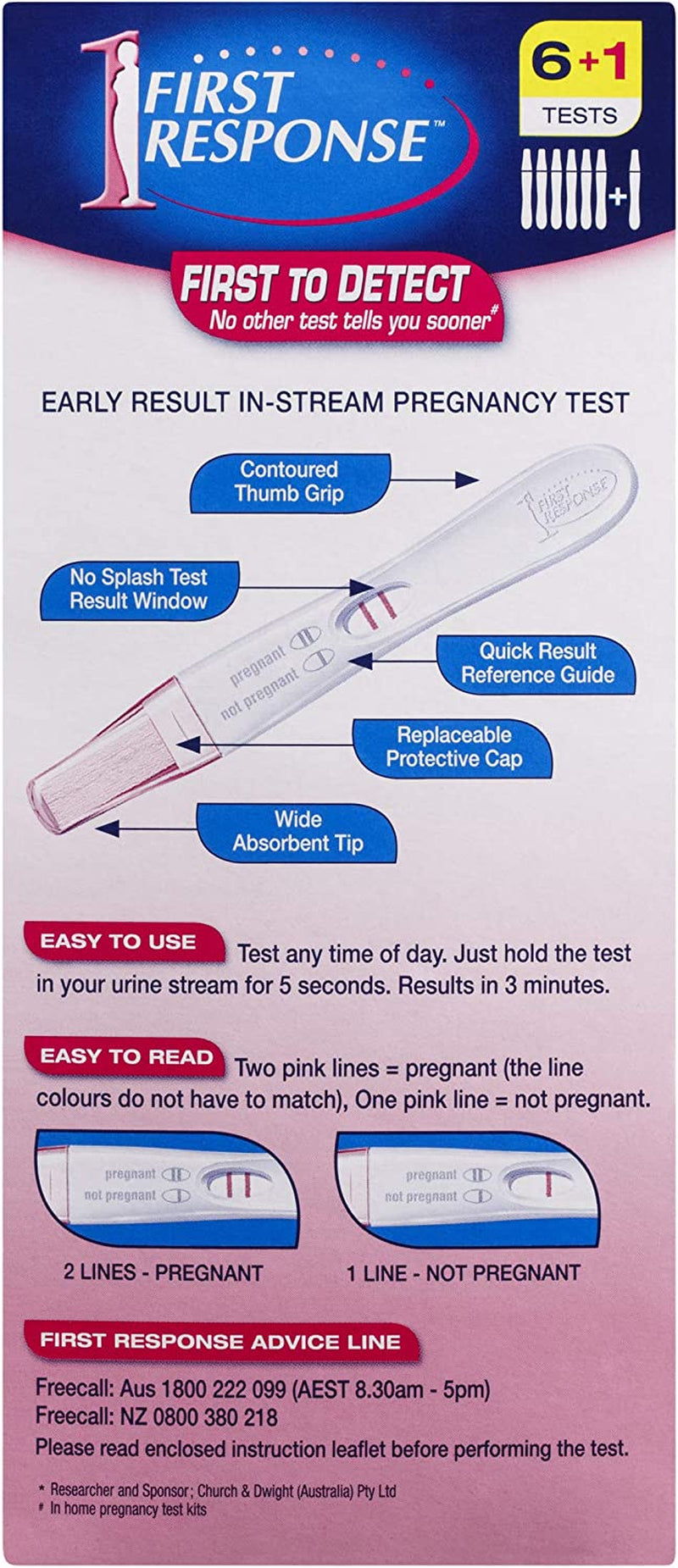 Pregnancy Instream 6+1 Test