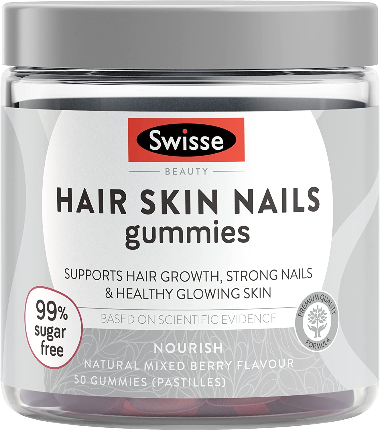 Beauty Hair Skin Nails Gummies | Supports Hair Growth Strong Nails & Healthy Skin | 50 Pack