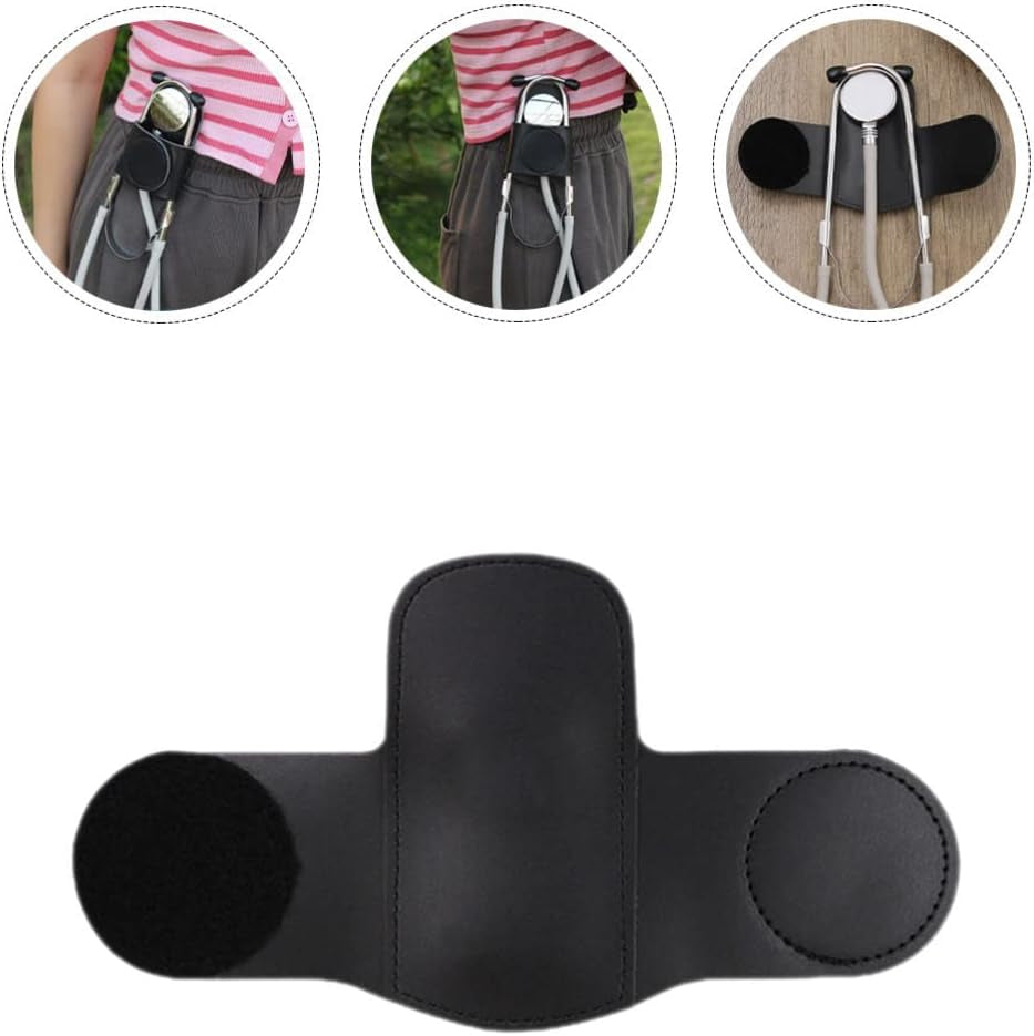 Leather Stethoscope Holder with Clip Hip Clip Holster for Physicians Nurses Medicals Nursing Students