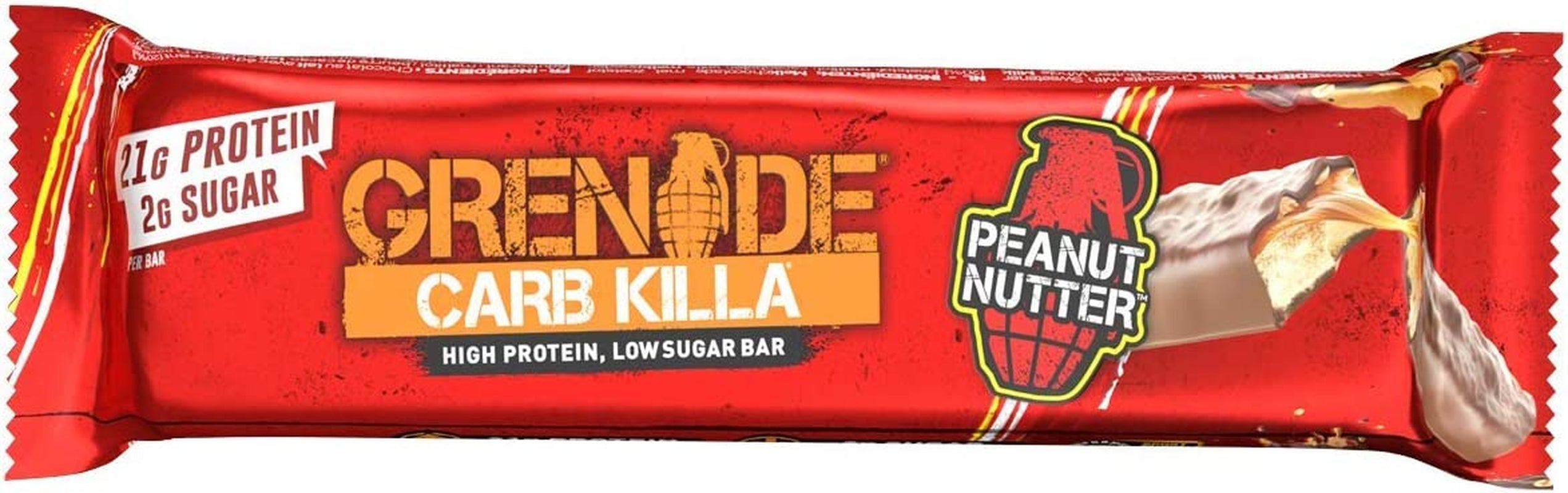 High Protein and Low Carb Bar, 12 X 60 G - Peanut Nutter